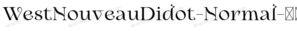 WestNouveauDidot-Normal字体转换