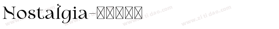 Nostalgia字体转换