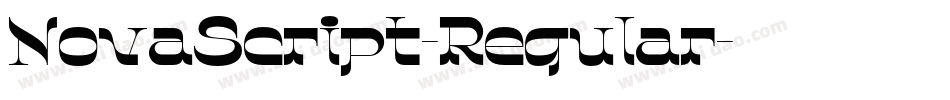 NovaScript-Regular字体转换