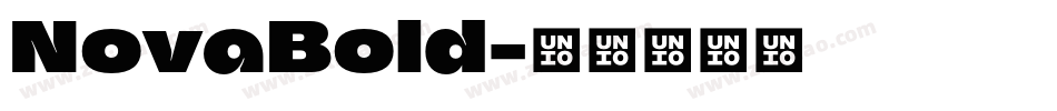 NovaBold字体转换