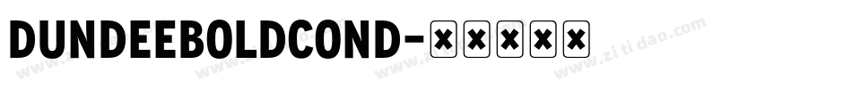 DundeeBoldCond字体转换