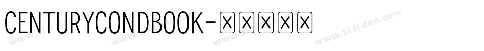 CenturyCondBook字体转换
