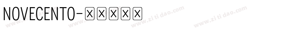 NOVECENTO字体转换