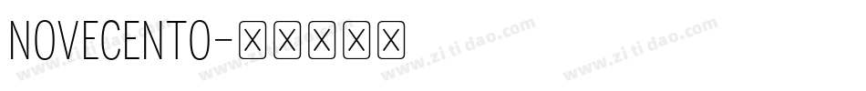 NOVECENTO字体转换