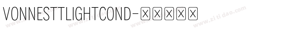 VonnesTTLightCond字体转换