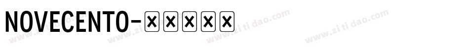 NOVECENTO字体转换