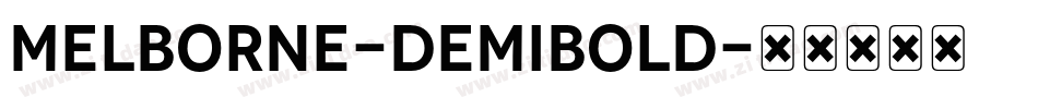 Melborne-DemiBold字体转换