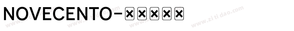 NOVECENTO字体转换