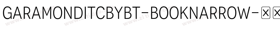 GaramondITCbyBT-BookNarrow字体转换