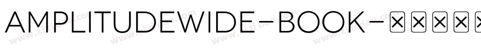 AmplitudeWide-Book字体转换