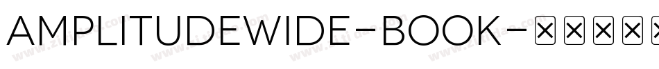 AmplitudeWide-Book字体转换