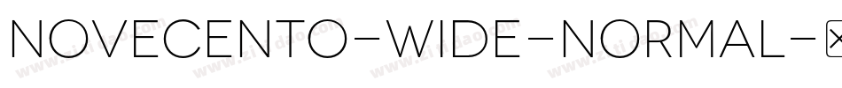 Novecento-Wide-Normal字体转换