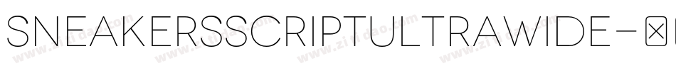 SneakersScriptUltraWide字体转换