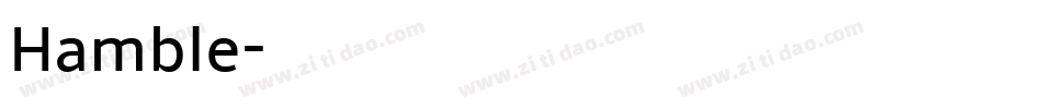 Hamble字体转换