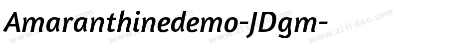 Amaranthinedemo-JDgm字体转换
