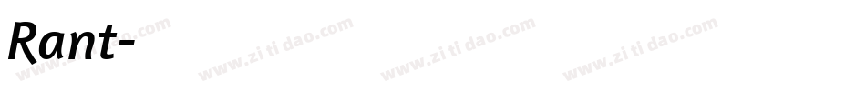 Rant字体转换
