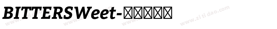 BITTERSWeet字体转换