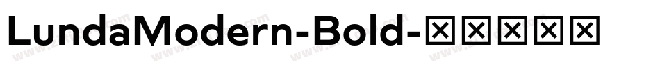 LundaModern-Bold字体转换