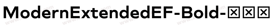 ModernExtendedEF-Bold字体转换