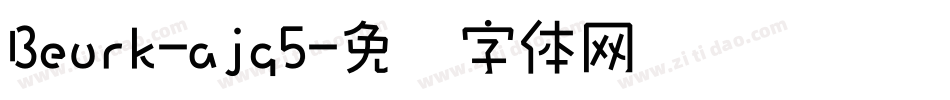 Beurk-ajg5字体转换