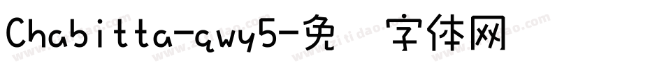 Chabitta-qwy5字体转换