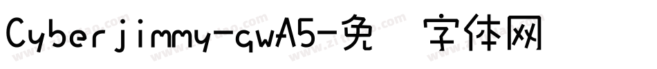 Cyberjimmy-gwA5字体转换