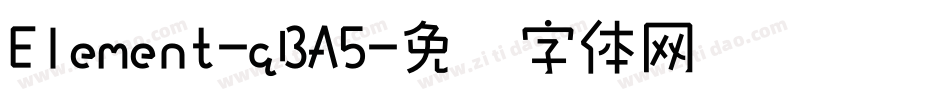Element-qBA5字体转换