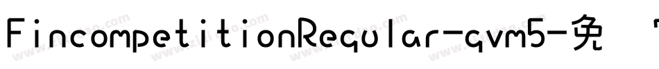 FincompetitionRegular-gvm5字体转换