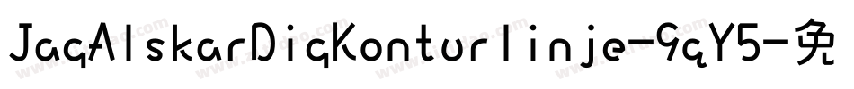 JagAlskarDigKonturlinje-9qY5字体转换