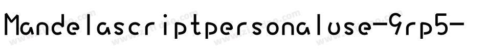 Mandelascriptpersonaluse-9rp5字体转换