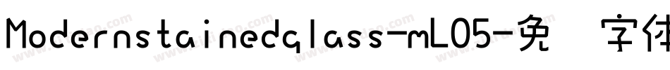 Modernstainedglass-mLO5字体转换