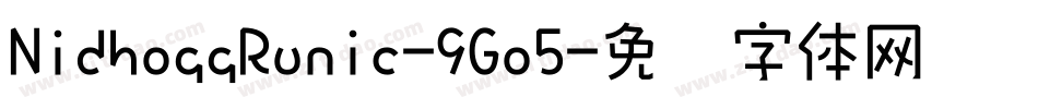 NidhoggRunic-9Go5字体转换