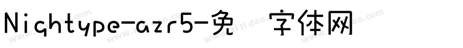 Nightype-azr5字体转换
