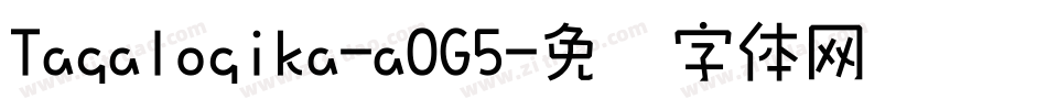 Tagalogika-aOG5字体转换