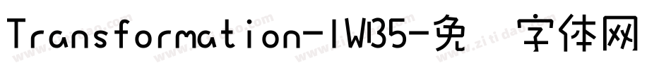 Transformation-lWB5字体转换