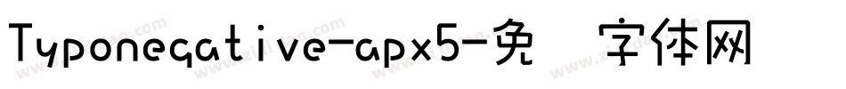 Typonegative-apx5字体转换
