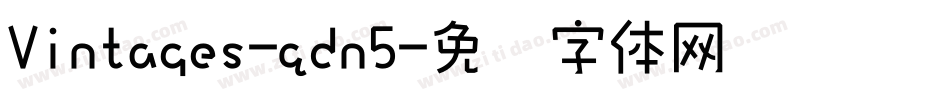 Vintages-qdn5字体转换