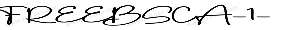 FREEBSCA-1字体转换