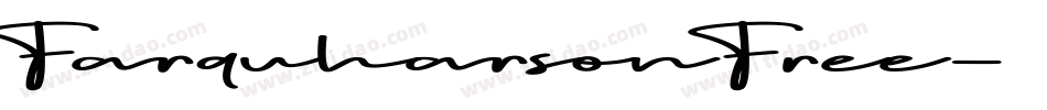 FarquharsonFree字体转换