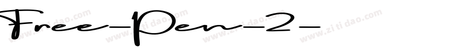 Free-Pen-2字体转换