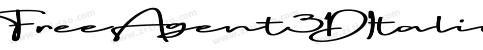 FreeAgent3DItalic-RYqV字体转换