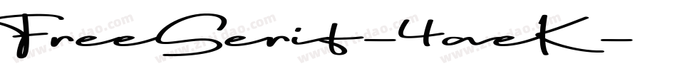 FreeSerif-4aeK字体转换