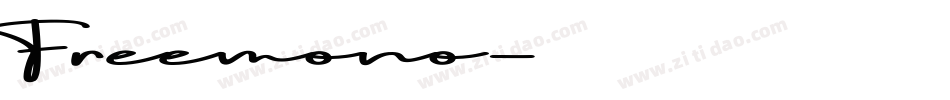 Freemono字体转换