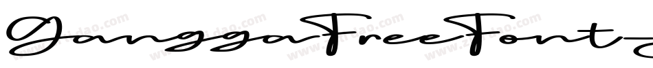 GanggaFreeFont-BEKG字体转换