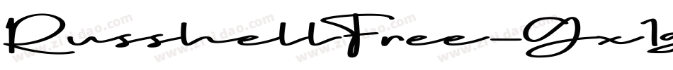 RusshellFree-Gx1g字体转换