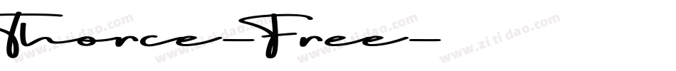 Thorce-Free字体转换