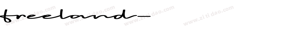 freeland字体转换