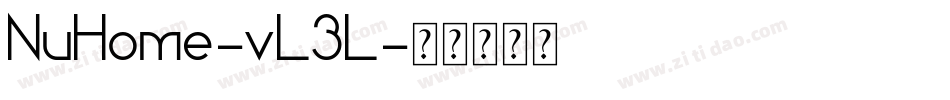 NuHome-vL3L字体转换
