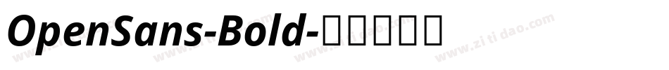 OpenSans-Bold字体转换