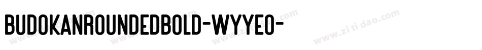 BudokanRoundedBold-WyyeO字体转换